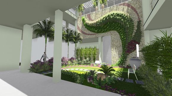 Vị trí cho khu vườn thẳng đứng