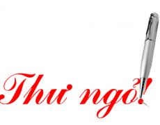 Thư ngỏ!