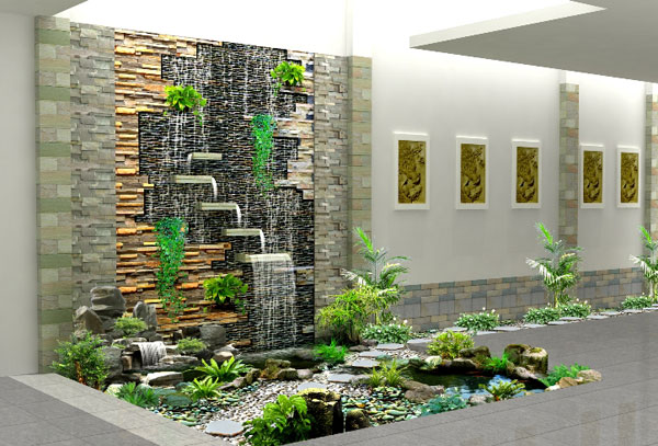 Thiết kế tường nước trong nhà